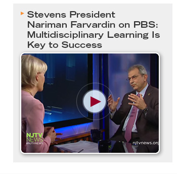 Watch Stevens President Nariman Farvardin on PBS.